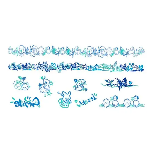 SHITIAN Амбер Dream Lotus Multicolor Tattoo Стикер