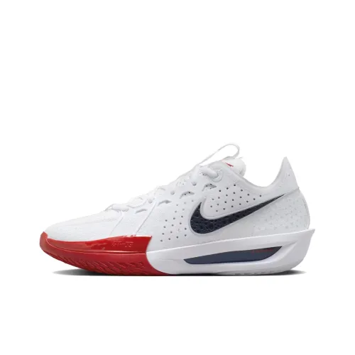 Nike G.T. Cut 3 Устойчивые к истиранию Низкие Баскетбольные кроссовки Женские Белые Красные