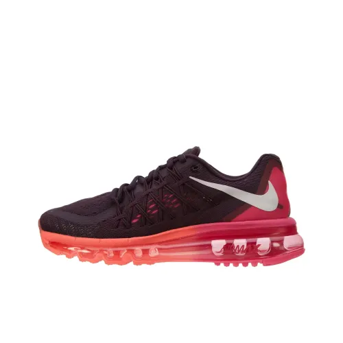 Nike Air Max 2015 Устойчивый к истиранию Низкий Топ Повседневные Беговые кроссовки Женские Фиолетовые