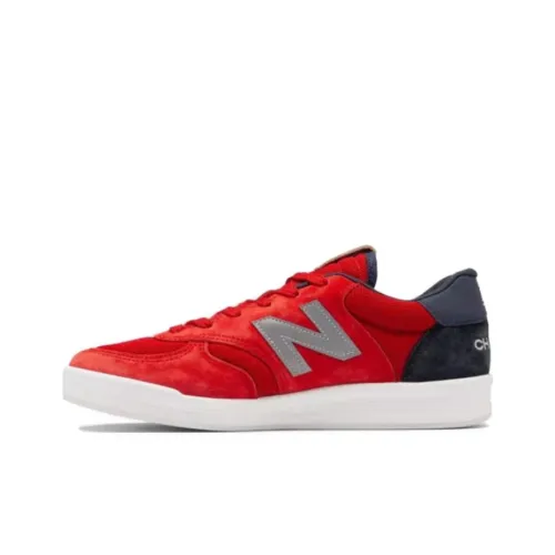 Boston Red Sox x New Balance CT300 Устойчивые к истиранию низкие скейтборд-кроссовки Женские Красные