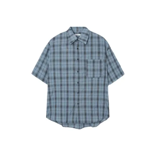 YOUSEKOO Синий Унисекс Рубашки