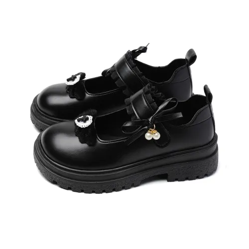 OLDDESIRE Грубый каблук Туфли Мэри Джейн Женские Черные