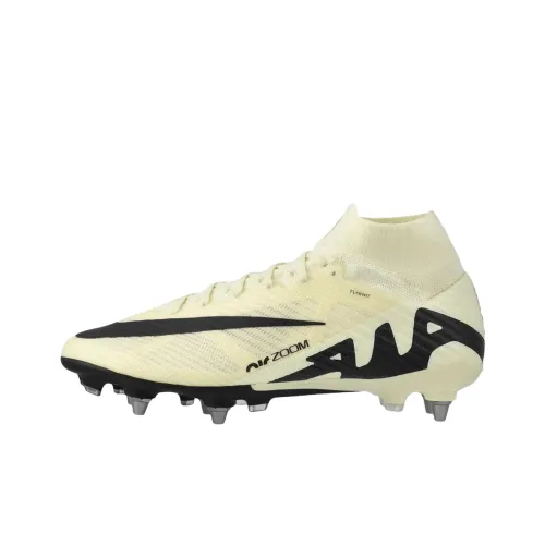 Nike Zoom Mercurial Superfly 9 SG Мягкая трава Устойчивые к абразиву Футбольные бутсы Унисекс Бежевый