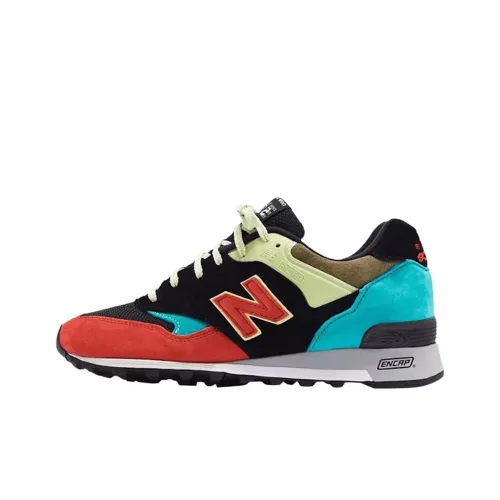 New Balance NB 577 Устойчивый к истиранию Низкий Топ Повседневная Обувь Унисекс Черный Красный