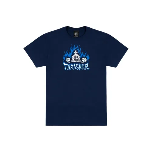 Thrasher Морской синий Унисекс Футболка
