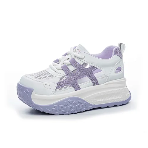 The Mystery Of Glamour Дышащий Увеличение Высоты Низкий Топ Толстая Подошва Женские