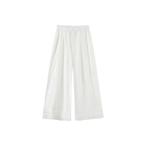 LAKESI Белые Женские Повседневные Брюки