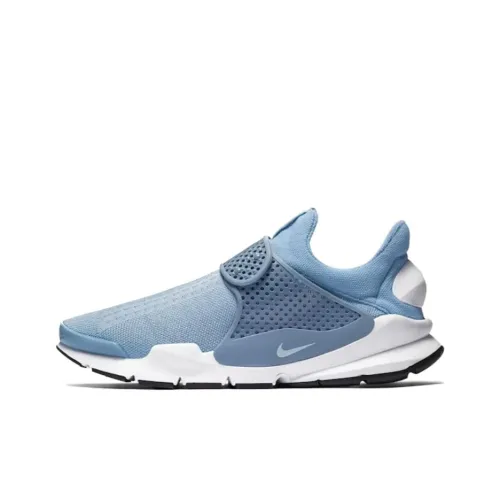 Nike Sock Dart Устойчивые к истиранию Низкие Беговые кроссовки Мужские Небесно-голубые
