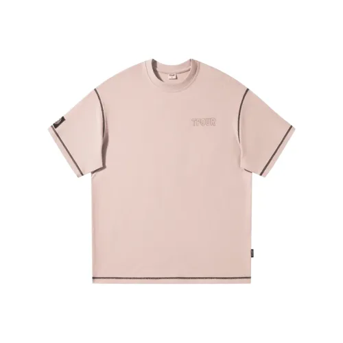 ZHEYUAN Розовая унисекс футболка