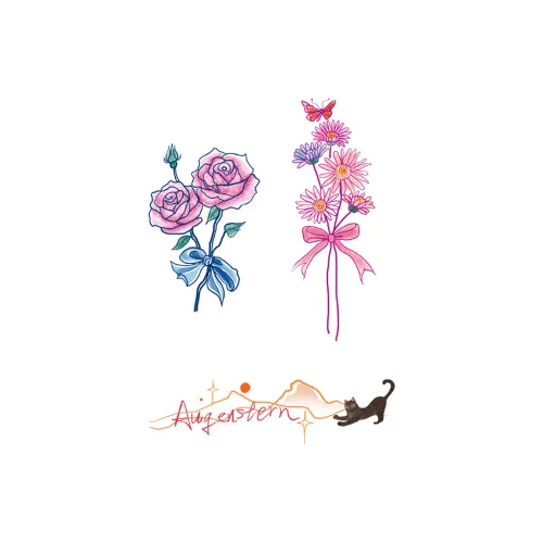 SHITIAN Вода Лазурь Светящийся Многоцветный Наклейка для Татуировки