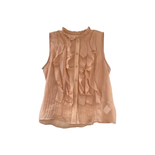 OUBO Молочно-чайный бежевый женские рубашки