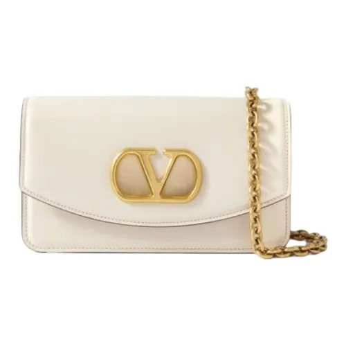 Valentino Garavani Телячья кожа Сумка через плечо Маленькая Женская Белая