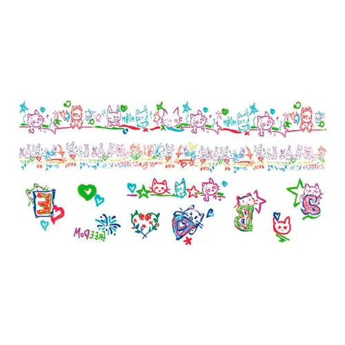 SHITIAN Naruto Uzumaki Floral Design Swirl Multicolor Tattoo Sticker SHITIAN Наруто Узумаки Цветочный Дизайн Вихрь Многоцветный Татуировка Наклейка