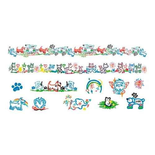 SHITIAN Иллюзия Цветение Звезды Многоцветный Татуировка Наклейка