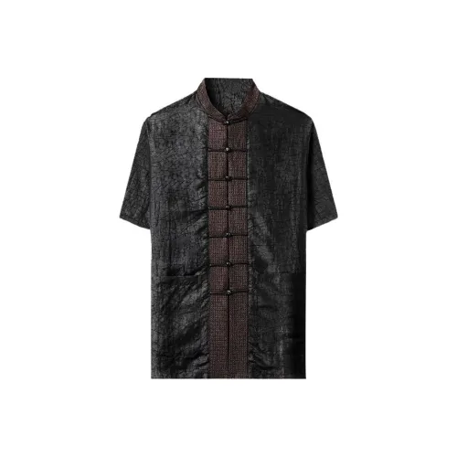 DKRVT Черный [Упаковка Включена] Мужские Рубашки