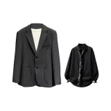 Dark Gray (Бизнес костюм + Черная рубашка + Галстук)