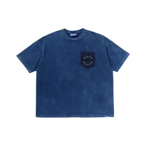 A BATHING APE Рубашка Мужская Синяя