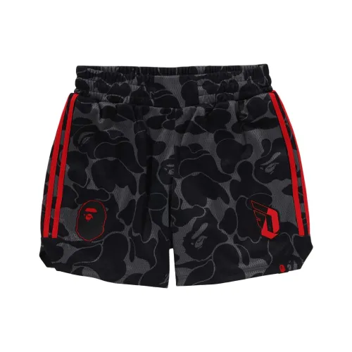 A BATHING APE x Adidas Повседневные шорты Мужские Черные