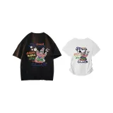 Черный свободный стиль + белый стиль с подтяжкой талии (улучшенный с вышивкой)