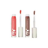 Комплект из двух частей: Глянцевая помада #224 Помело + Зеркальце + Глянцевая помада #228 Коричневый + Зеркальце