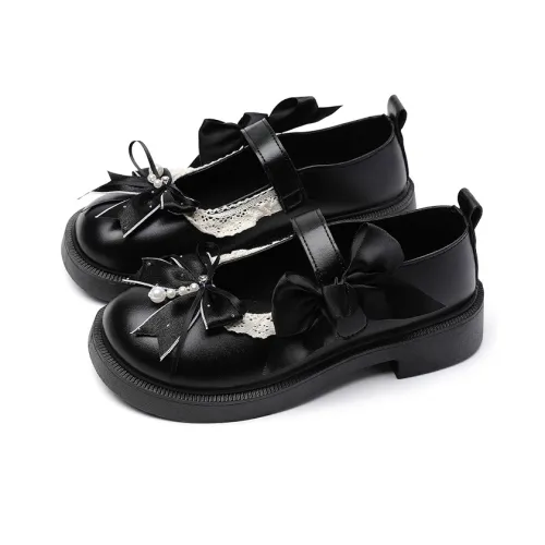 OLDDESIRE Грубый каблук Туфли Мэри Джейн Женские Черные