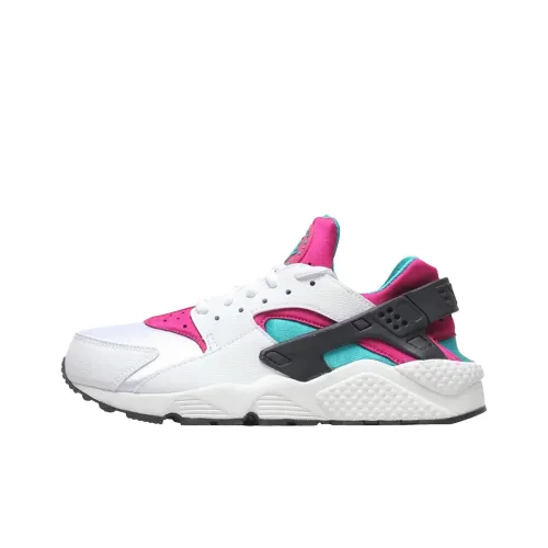 Nike Air Huarache Run Устойчивый к истиранию Низкий Топ Повседневные Беговые кроссовки Унисекс Белый