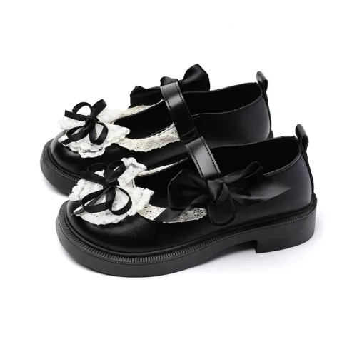 OLDDESIRE Грубый каблук Туфли Мэри Джейн Женские Черные