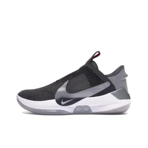 Nike Adapt BB Устойчивые к истиранию Низкие Беговые кроссовки Мужские Серые