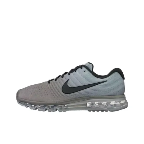 Nike Air Max 2017 Устойчивые к истиранию низкие беговые кроссовки унисекс серого цвета