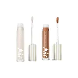 Комплект из двух частей: Глянцевая помада #225 Счастливый Абрикос Зеркальце + Глянцевая помада #221 Искра Зеркальце