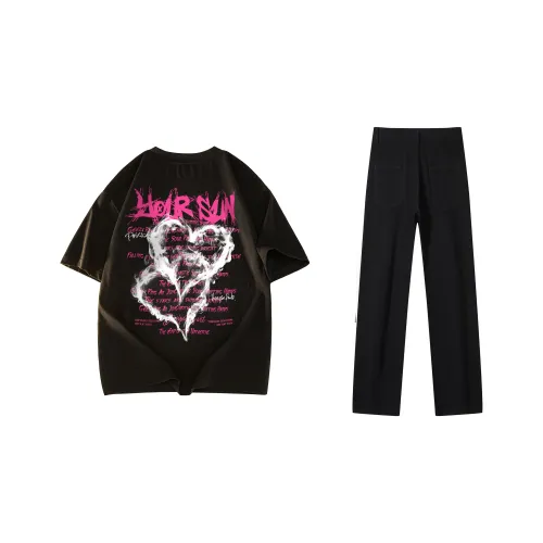 Удобный и освежающий повседневный спортивный костюм унисекс