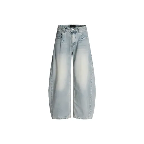 GM Промытый синий Женские Джинсы