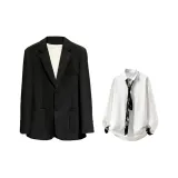Black (Бизнес костюм + Белая рубашка + Галстук)