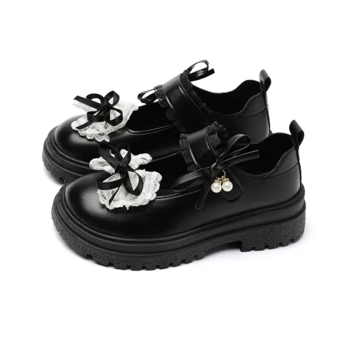 OLDDESIRE Грубый каблук Туфли Мэри Джейн Женские Черные