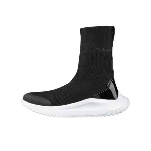 CKJ CALVIN KLEIN JEANS Высокие Топы Повседневная Обувь Женская Черная