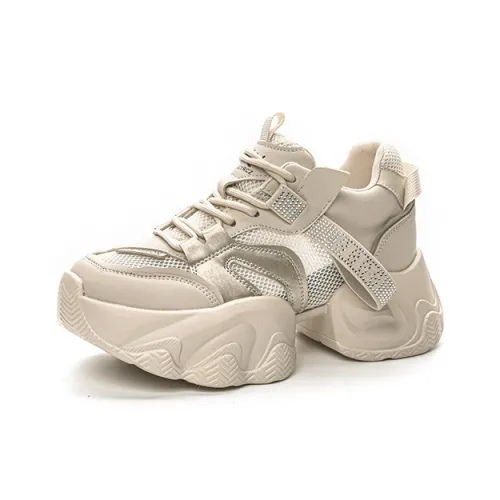 The Mystery Of Glamour визуально увеличивает рост Низкий топ Толстая подошва Кроссовки Женские