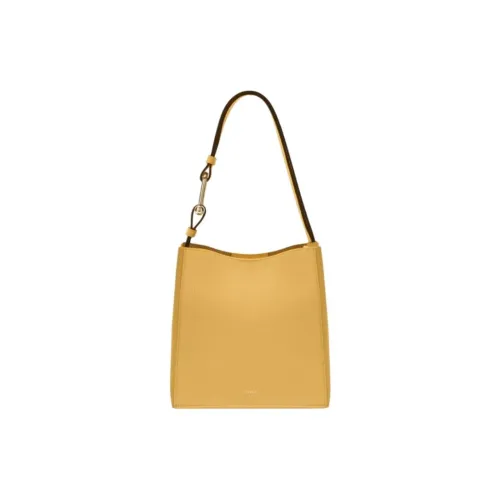 Furla NUVOLA Однотонная Сумка-ведро Сумка через плечо Мини Женская Желтая