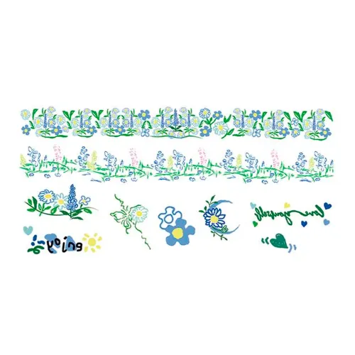 SHITIAN Плавающий свет Мед Стамен Многоцветный Татуировка Наклейка