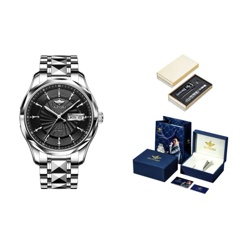 Oupinke Twelve Knight Collection Механический механизм ремешок из нержавеющей стали мужские часы белый циферблат