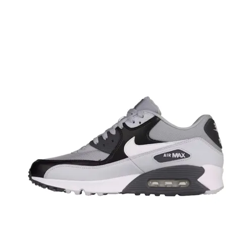 Nike Air Max 90 Устойчивые к истиранию Низкие Беговые кроссовки Мужские Черно-белые