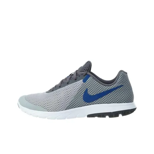 Nike Flex Experience RN 6 Устойчивые к истиранию Низкие Беговые кроссовки Мужские Серый Синий