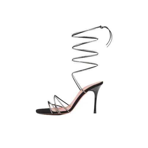 AMINA MUADDI Lori One Ремешок Сандалии 9,5 см Женские Черные