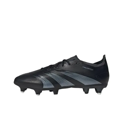 Adidas PREDATOR LEAGUE SG Мягкая трава Устойчивая к истиранию Футбольные бутсы Унисекс Черный