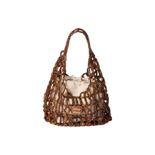 MIU MIU Goose Oak Сумка через плечо Женская Какао-коричневый