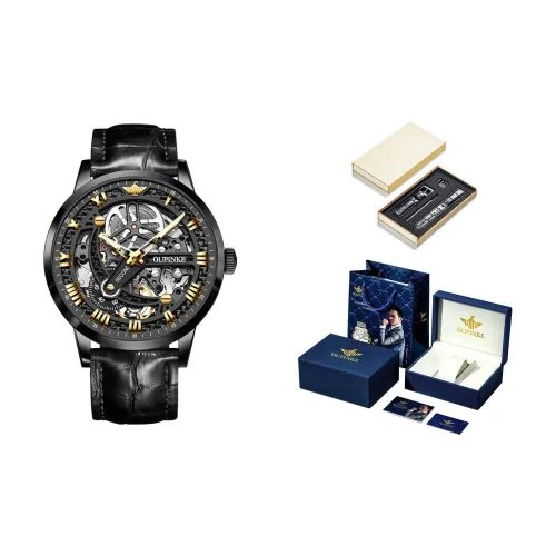 Oupinke Механические Мужские Часы 41 мм Skeleton