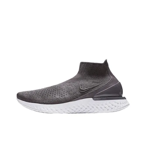 Nike Epic React Racer Аbrasion Resistant MID Топ Беговые кроссовки Унисекс Серый