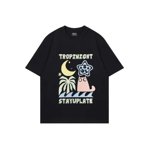 STAY UP LATE T-Shirt Унисекс Черный