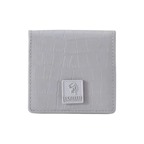 PORTER Leather Монетница Унисекс Серый