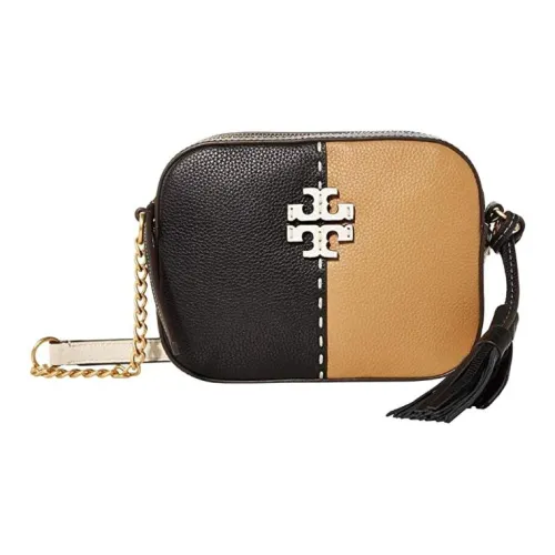 TORY BURCH McGraw Кожа Сумка через плечо Стандартная Женская Черная Коричневая Многоцветная