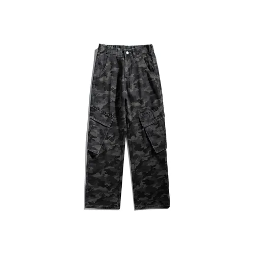 ERDU Серый камуфляж Унисекс Повседневные брюки